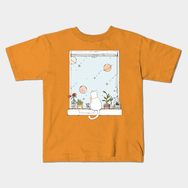 stargaze. Kids T-Shirt by tofuvi